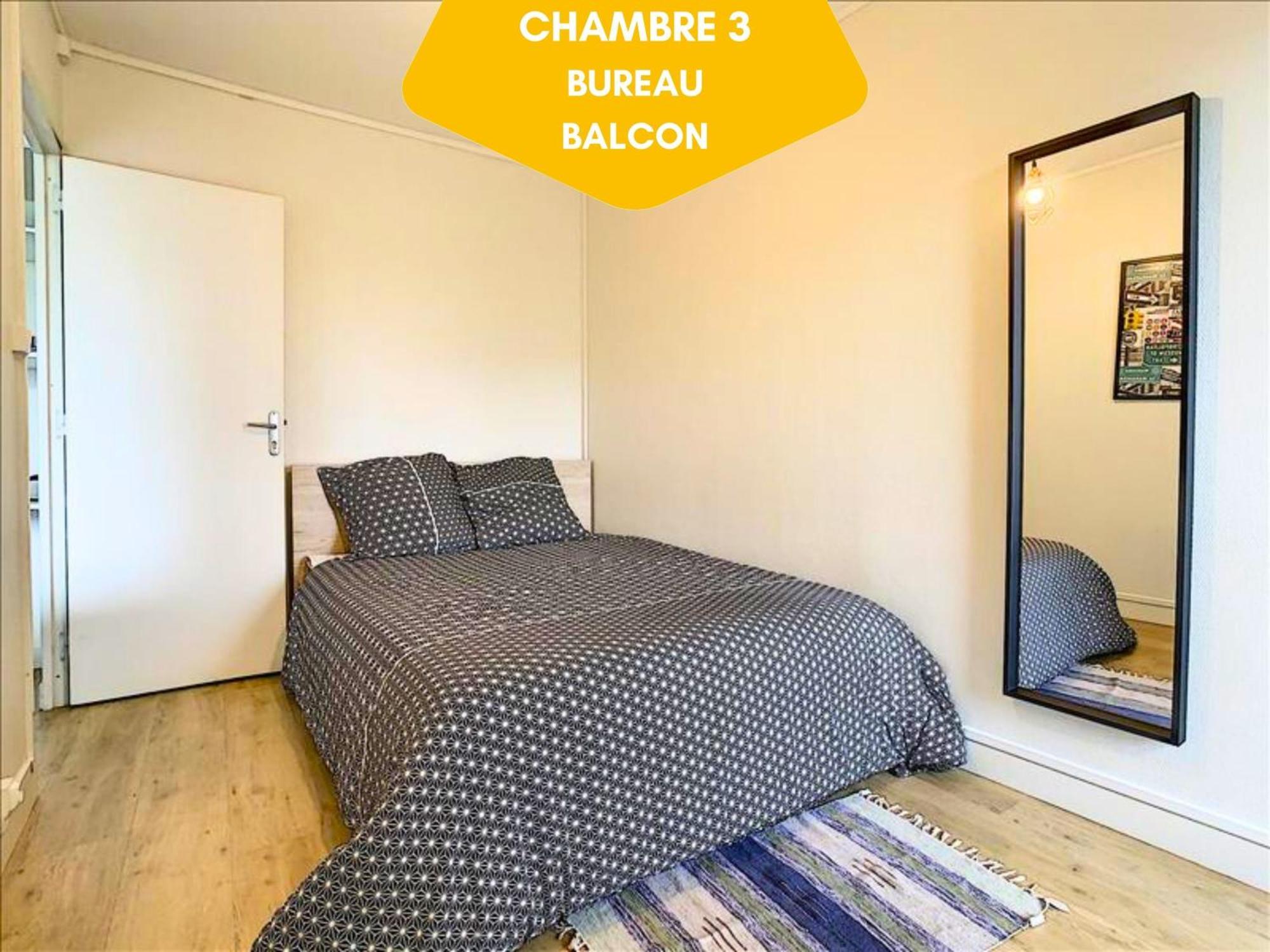 Ideal Groupe - Grands Espaces - 4 Chambres - Parking Gratuit - Proche Centre, Gare & Transports - Wifi - Offre Special De Reduction Jusqu'A -50 Ле-Ман Экстерьер фото